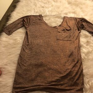 Gold Urban outfitters T-shirt dress